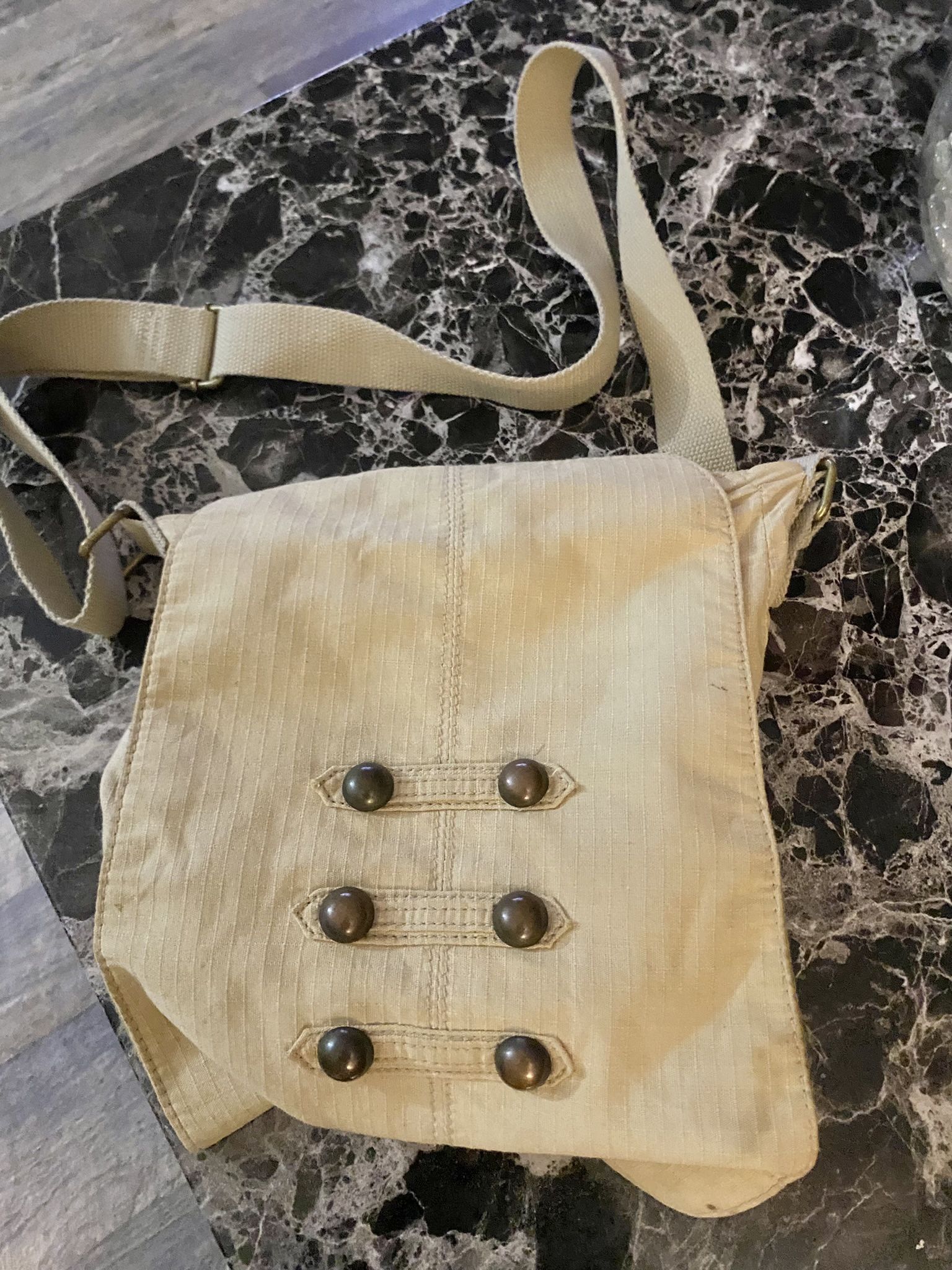 Khaki Messenger Bag