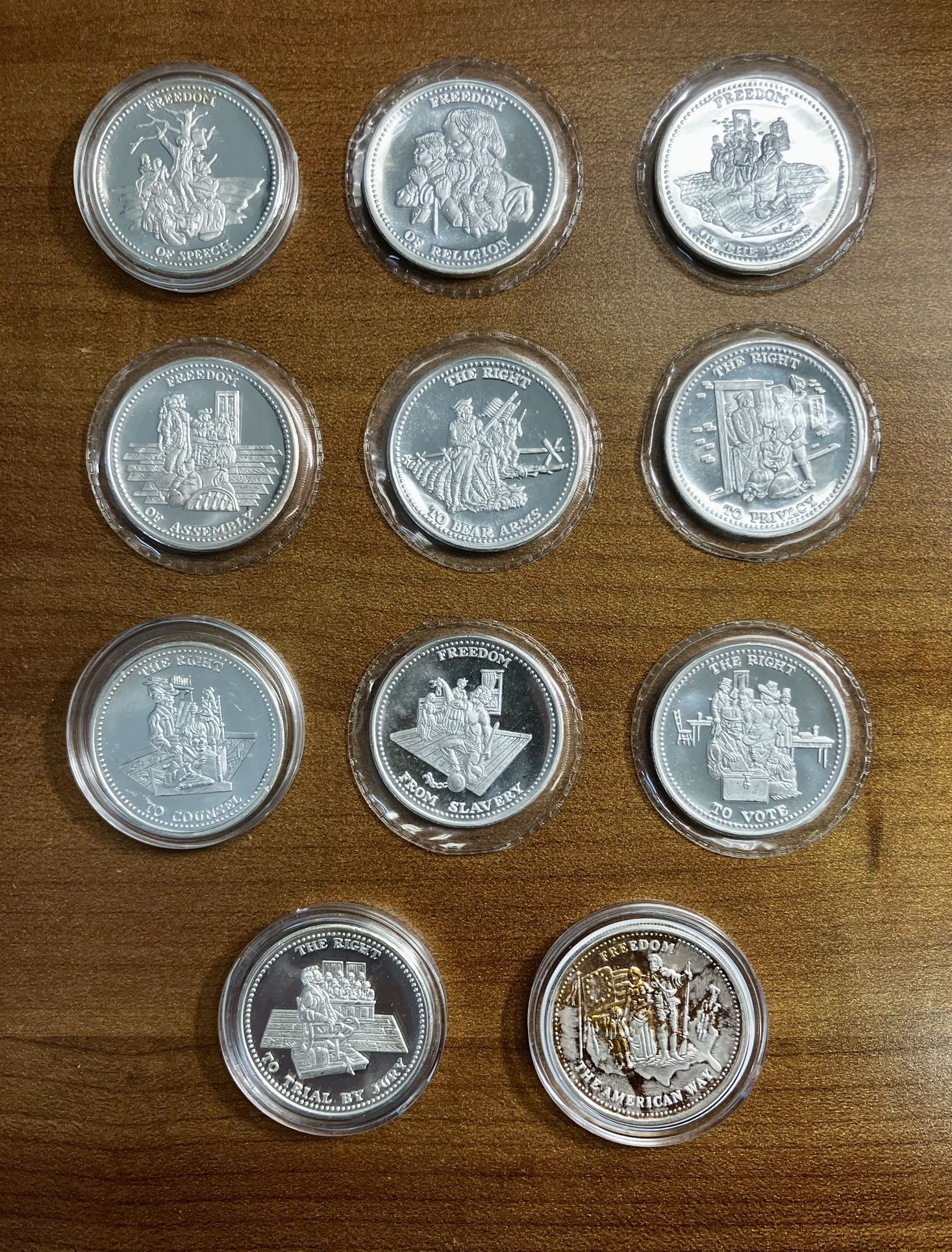 JM 999 Silver Freedom, Constitutional Rights Series