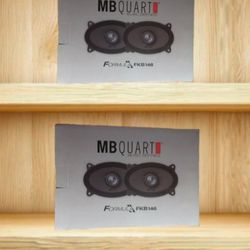New 2x Pairs Of  Mbquart 4X6" Speakers 