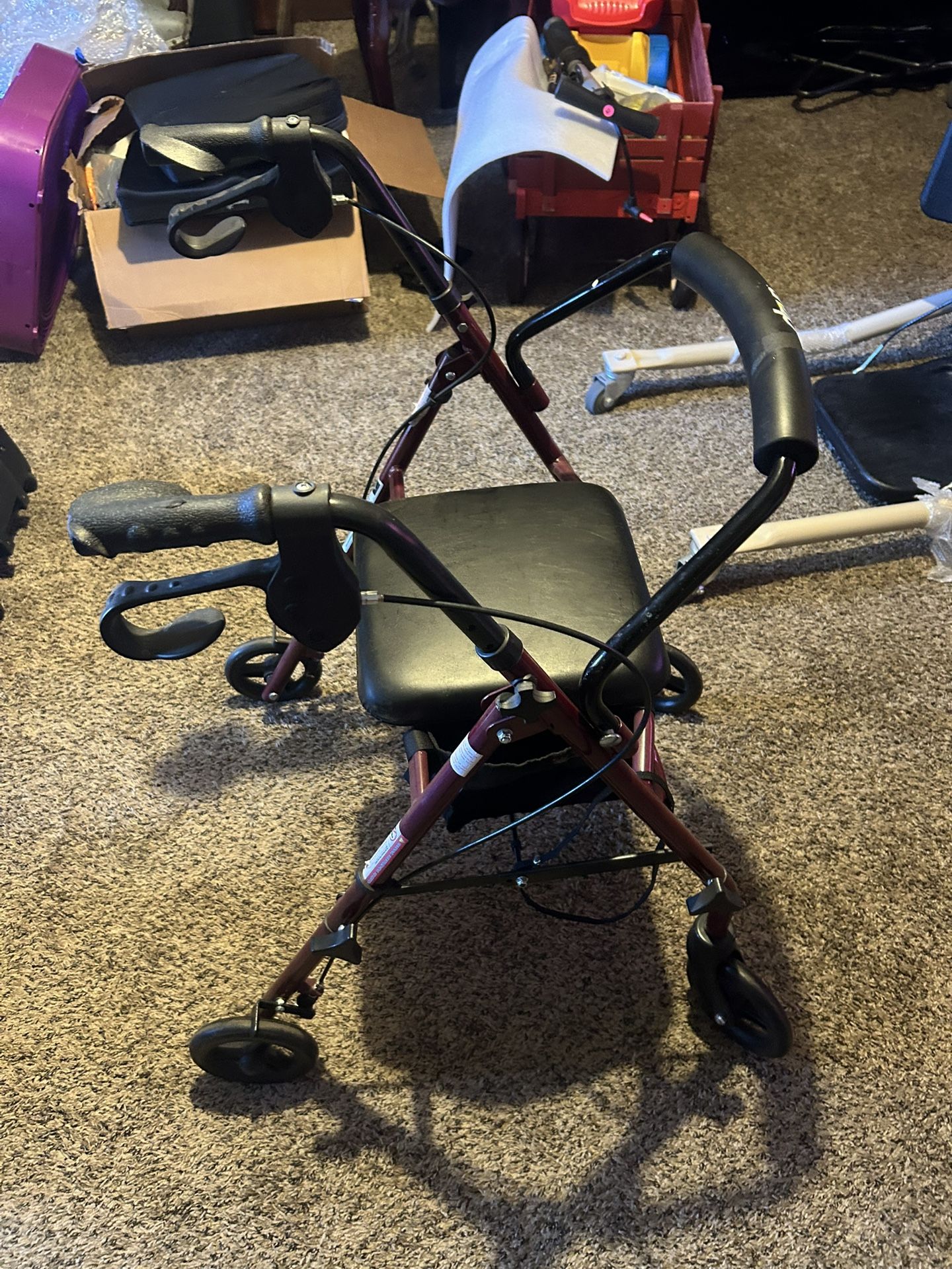 Walker Rollator / Rollator Walker With Storage Pouch