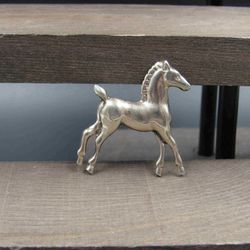 Sterling Silver Baby Horse Animal Pin Brooch