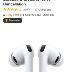 Apple Airpods 3 W/ Noise Cancellation 