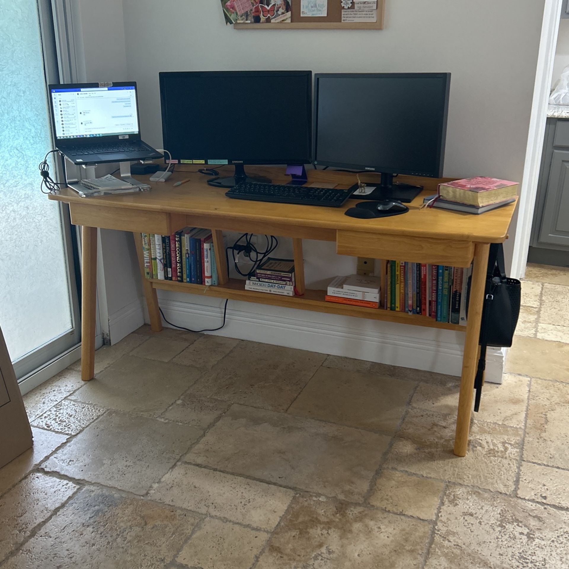 Kea Solid Wood Writing Desk