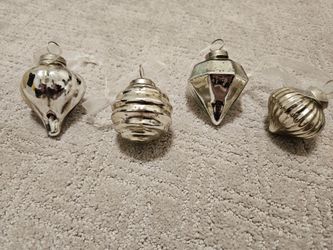 Mercury Glass ornaments