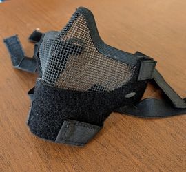 Airsoft steel mesh lower half face mask shield for paintball sports safety/protection/guard