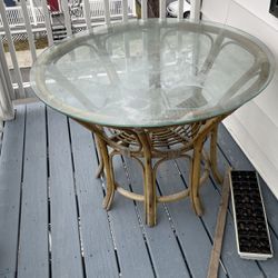 Glass Outdoor Table