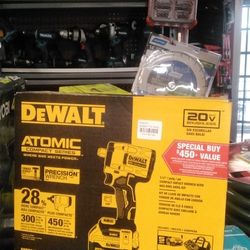 DEWALT 20V MAX BRUSHLESS 1/2" /PULG/PO COMPACT IMPACT WRENCH WITH HOG RING ANVIL KIT
