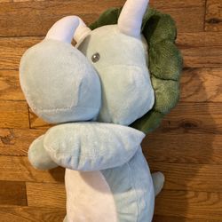 Kelly Baby Green Dinosaur Soft Stuffed Animal Rattles  Kellytoy 18"