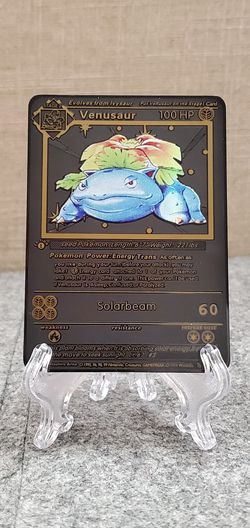 Pokemon VENUSAUR 15/102 BLACK metal card