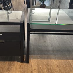 Crate &  Barrel Desk/Filing Cabinet