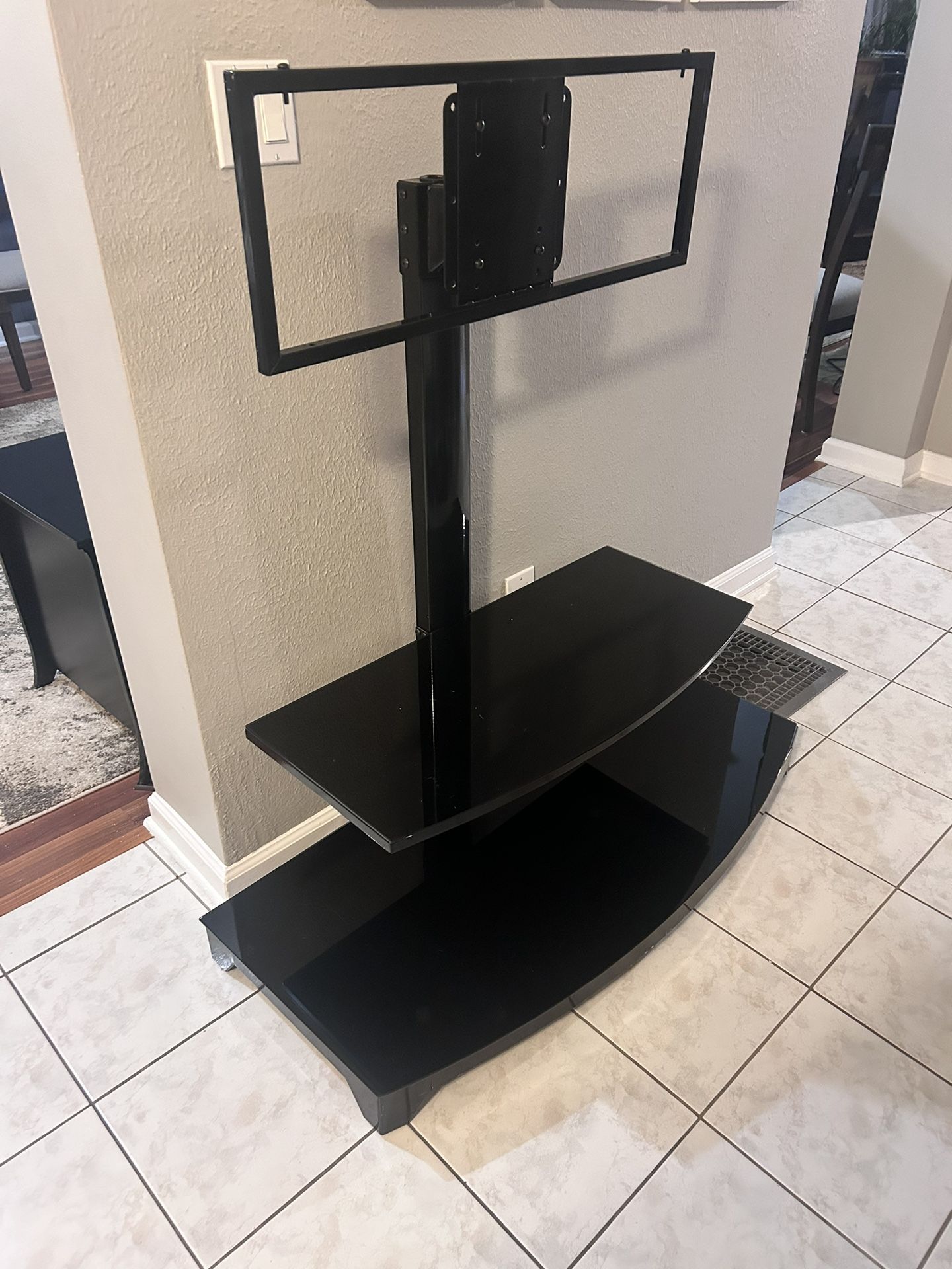 Tv Stand With Glass Shelves