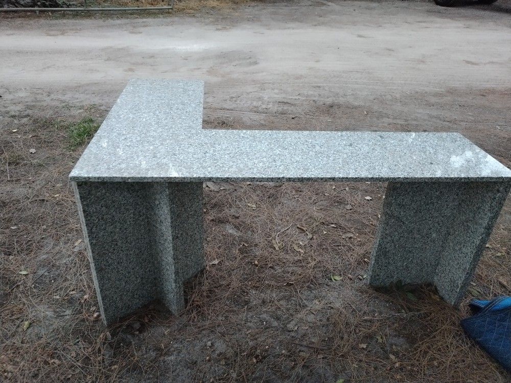 Custom Granite Corner Table/Desk