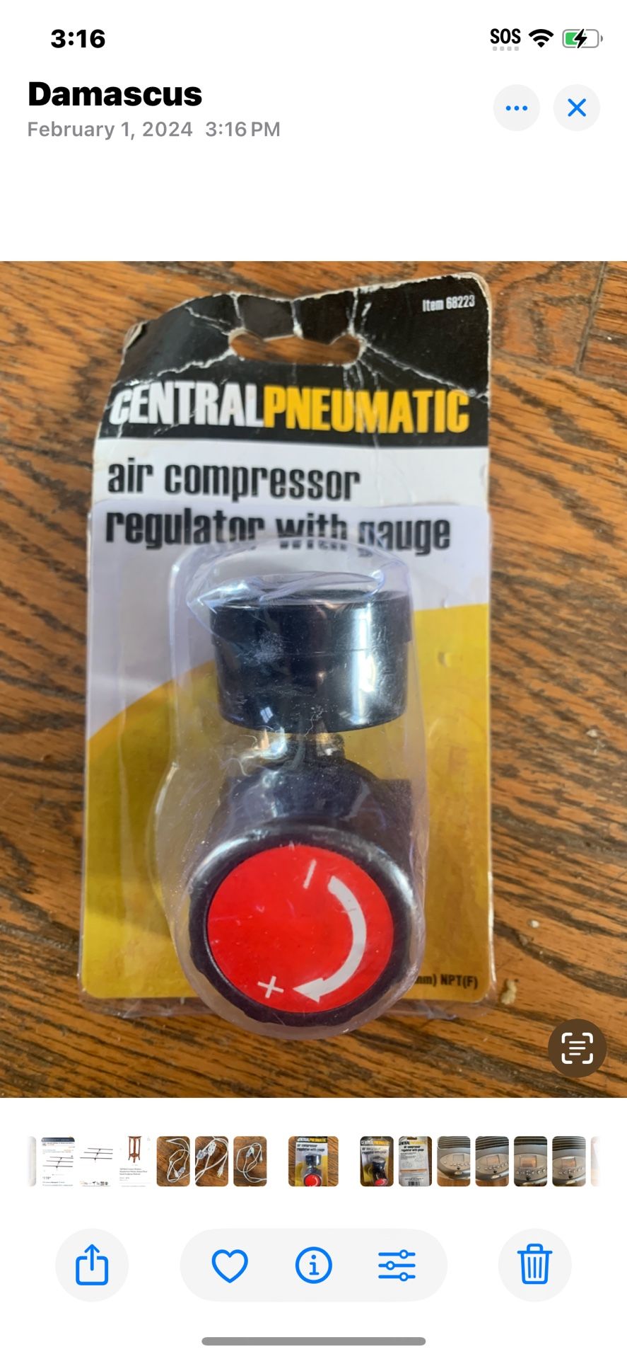 150 PSI Air Compressor Regulator Kit with Dial Gauge