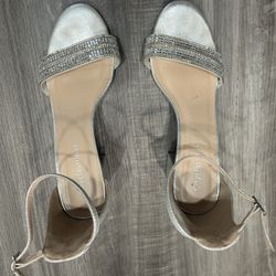 Silver Sparkly Heels