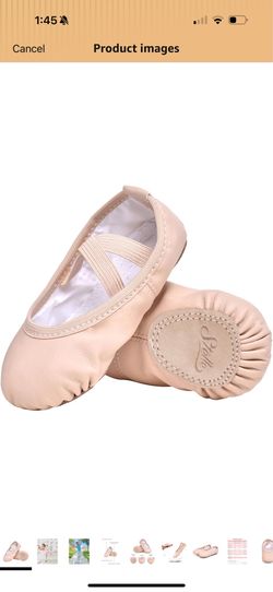 Stelle Ballet Shoes for Girls Toddler Ballet Slippers Soft Leather Boys Dance Shoes for Toddler/Little Kid/Big Kid