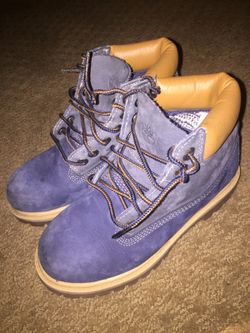 Blue size 12 kids timberlands