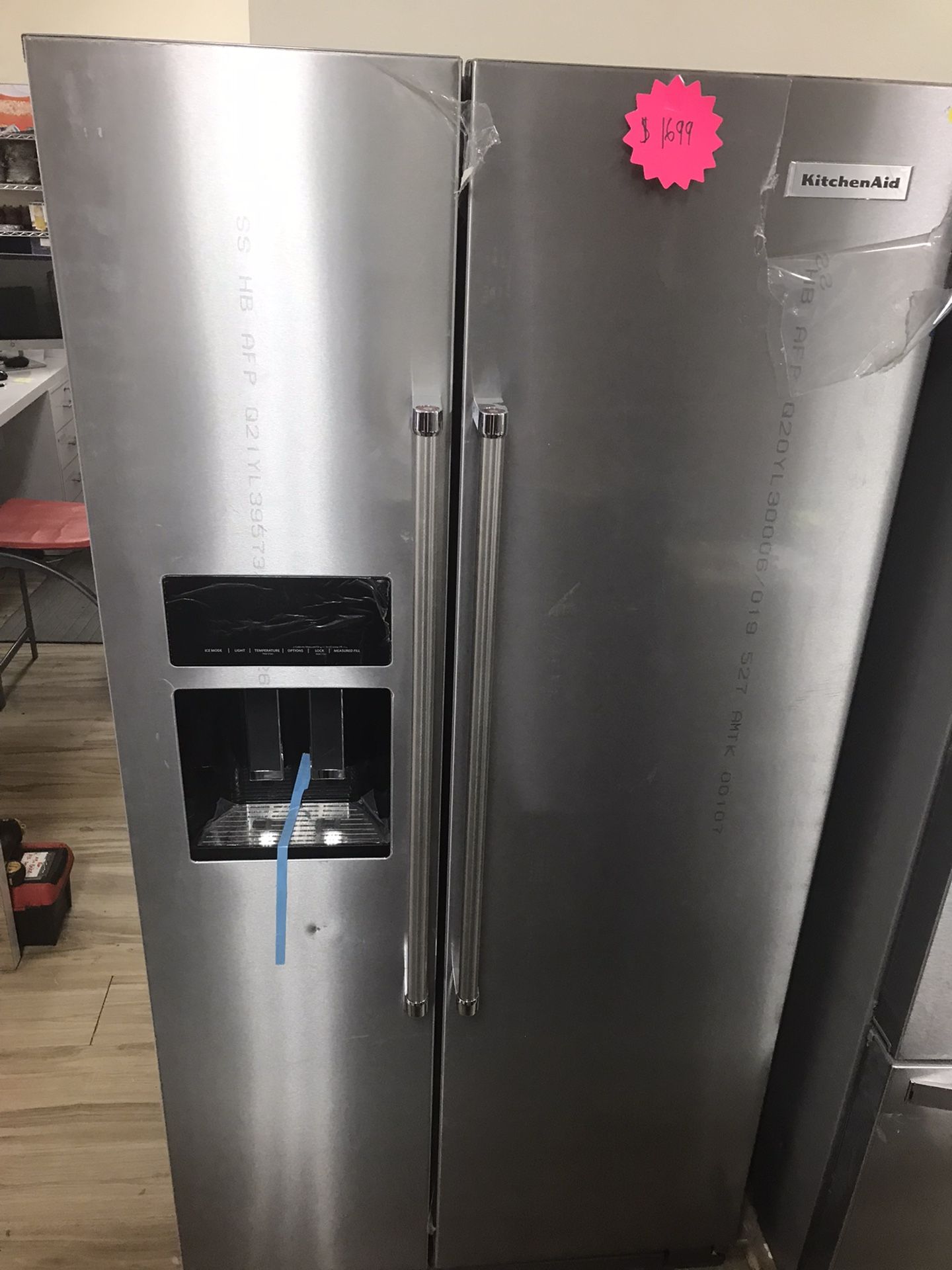 KitchenAid Side By Side Refrigerator 