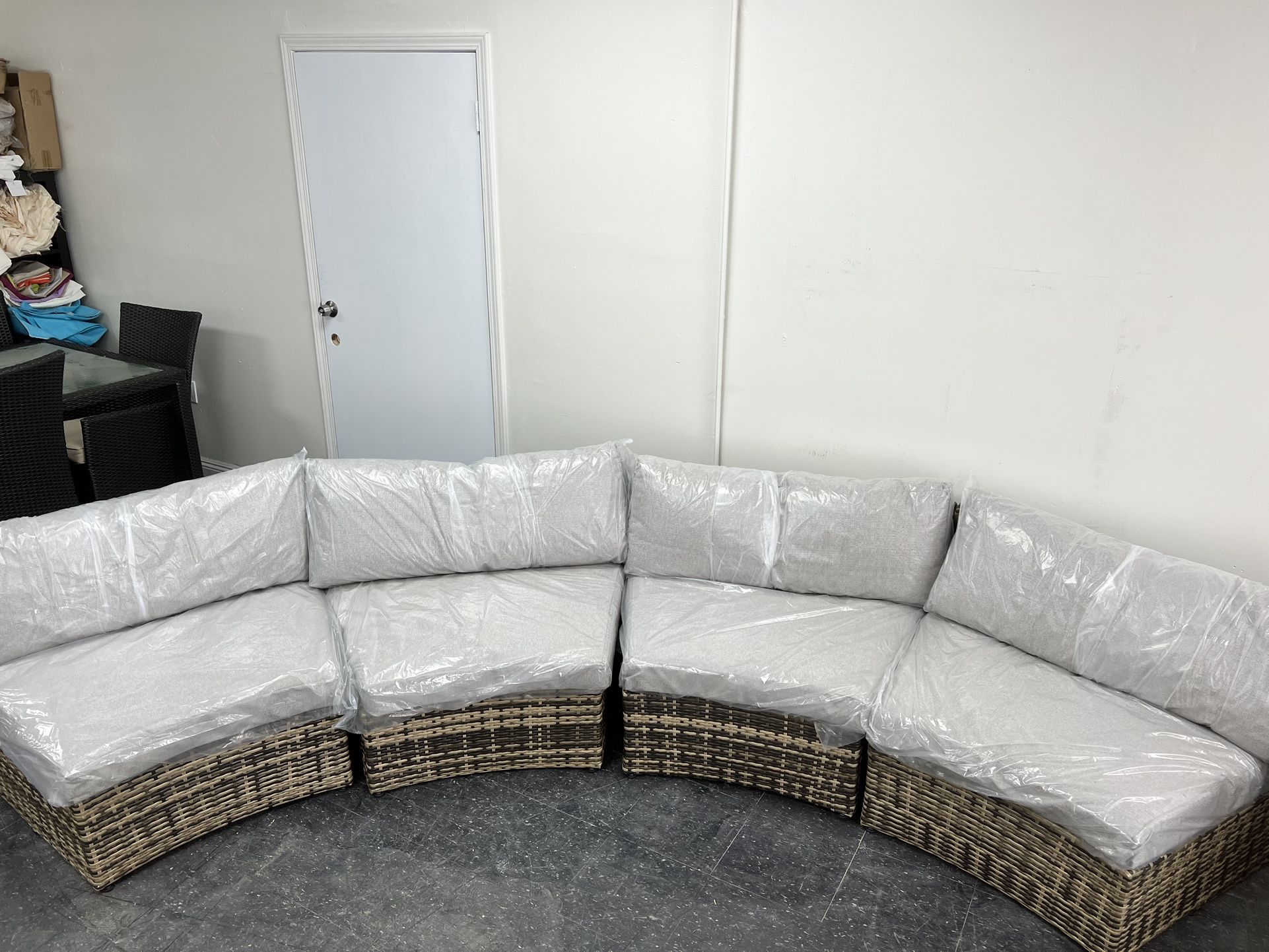 Patio Furniture Curved Sectional