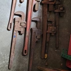 Large PIPE Wrenches. 24" Craftsman 18" Trimo Fuller Ridgid