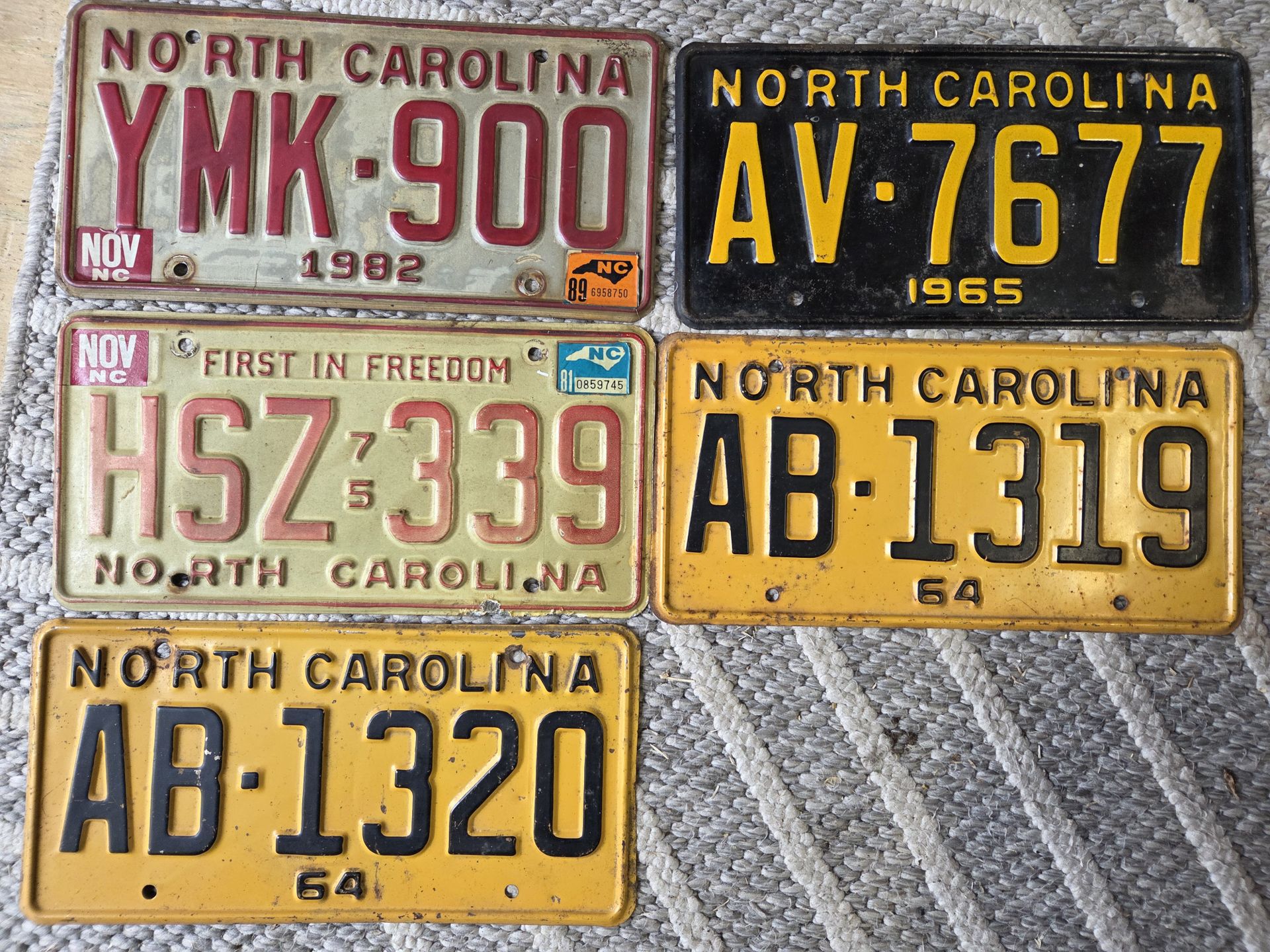 Vintage License Plate