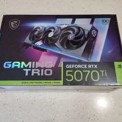 MSI nvidia Geforce RTX 5070 Ti 16G gaming trio OC 16gb GDDR7 PCI express gen 5 graphics card 