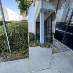 70” x 26”  Full Length Arch Mirror with Stand 