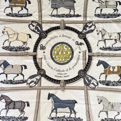 Hermes couvertures et tenues de jour 54” X 54” Blanket Throw Jacques Eudel Horse
