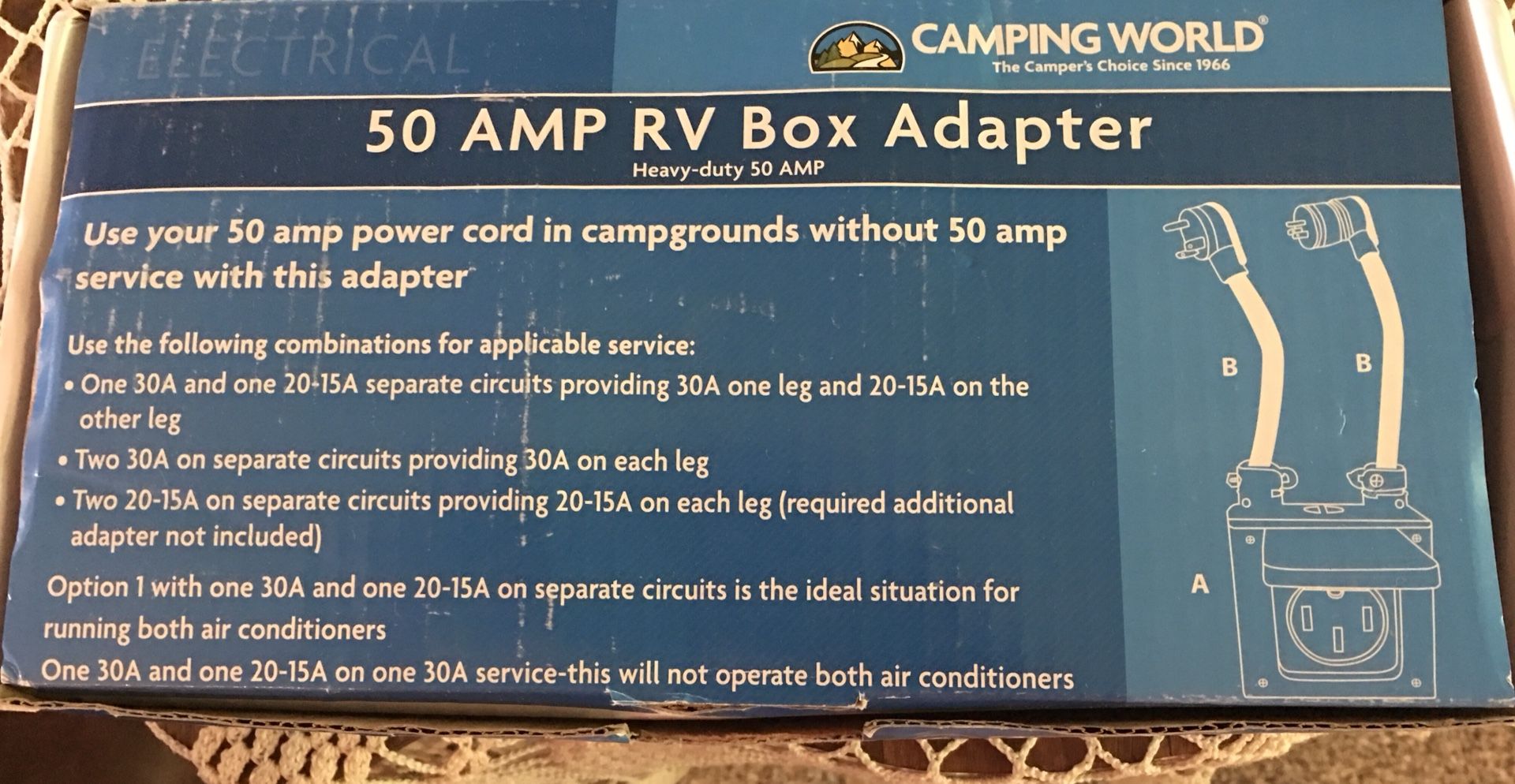 50 AMP RV Box Adapter