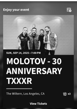 MOLOTOV AT THE WILTERN LOS ANGELES