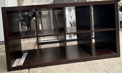 13 inch 8 cube organizer color walnut