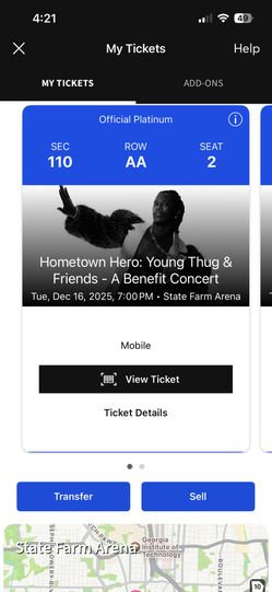 Young Thug Concert 2 Tickets Front Row!