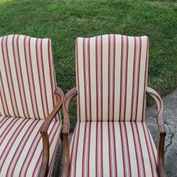 Striped Vintage Arm Chair

