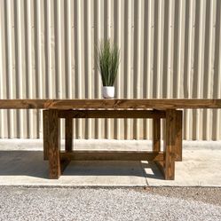 Custom Dining Table Farmhouse Country French Modern Rustic Solid Wood Set Restoration Hardware Insp Bench Hand Built Round Oval Counter Breakfast  