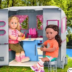 Brand New Your Generation Camper And Accessories For 18 " Doll's 