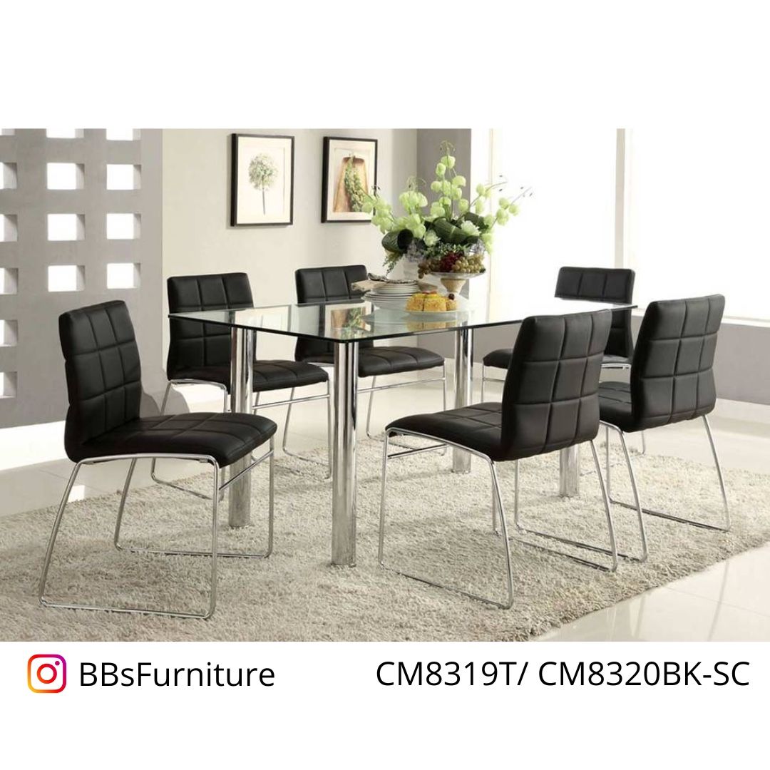Silver Dining Table Set (Free Delivery)