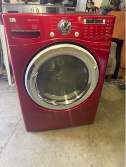 Gas dryer LG 7.4 cu Ft color cherry