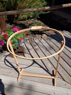 Quilting Hoop and Floor Stand