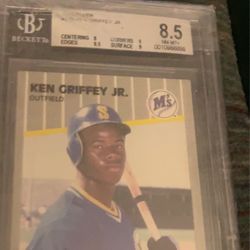 1989 Fleer Ken Griffey Jr RC Mint BGS 8.5 