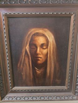 Painting. Woman with Shall