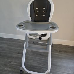 Ingenuity SmartClean Trio Elite 3-in-1 Convertible Baby High Chair, Toddler Chair, and Dining Booster Seat, For Ages 6 Months and Up