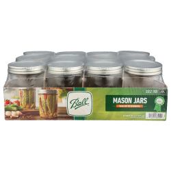 Ball Wide Mouth Mason Jars - 16 Ounce - 12 Pack