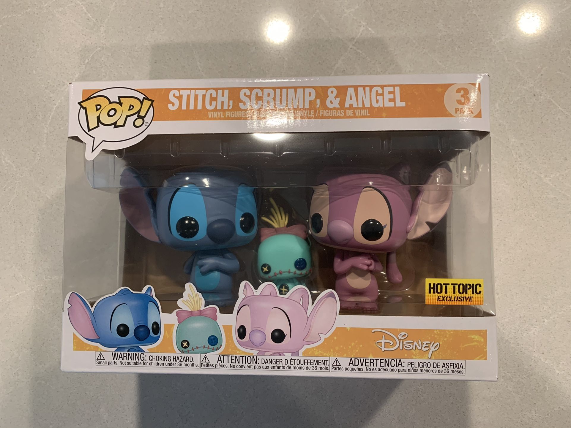 Stitch Scrump & Angel Funko Pop 3pk *MINT* Hot Topic Exclusive Lilo Disney