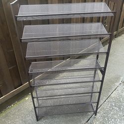 Dark Brown Shoe Rack