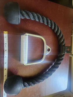 Rope pull, handle attachments for exercise/weightlifting