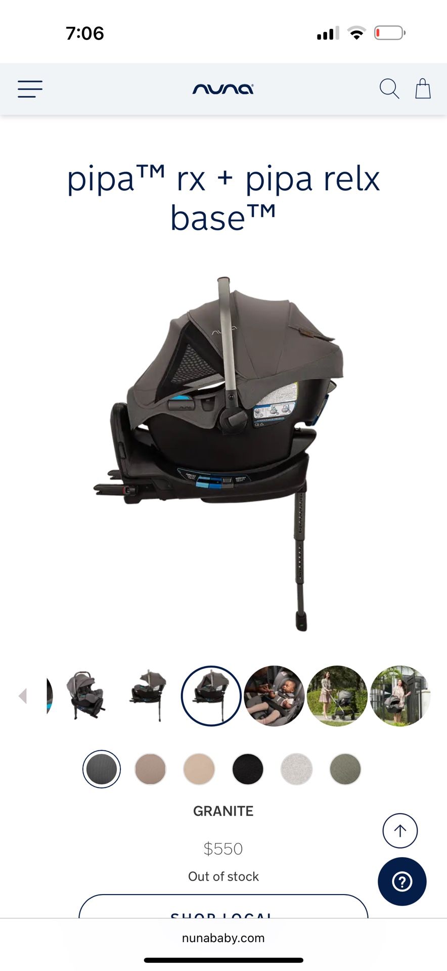 Nuna Pipa RX + Pipa Relx Base