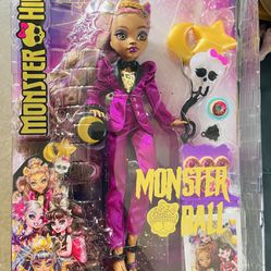 Monster High Monster Ball Clawdeen Wolf Doll NEW