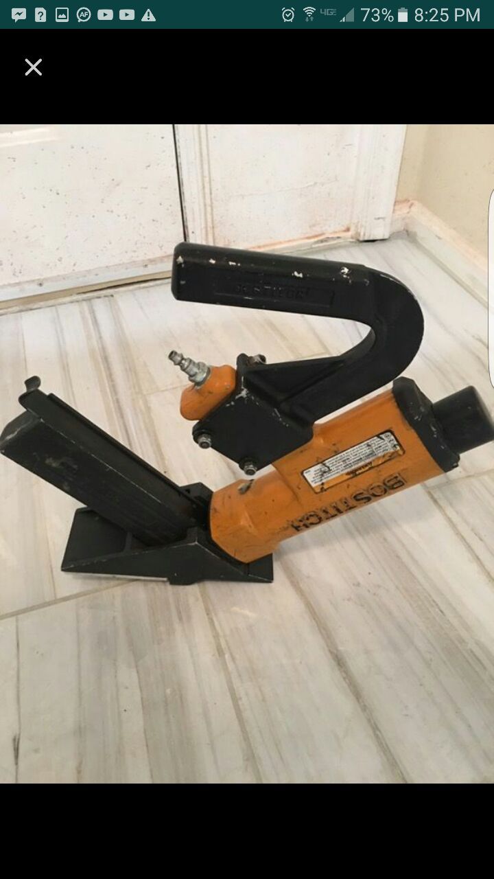 pistola para poner pisos de madera bostich