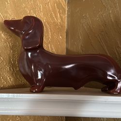 Large Dachshund statue