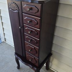Jewelry Cabinet Armoire, Mirror, Drawers, Cabinet, Jewelry Box