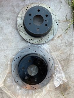 Gm Rear Slotted Rotors See pictures Silverado